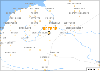 map of Götene