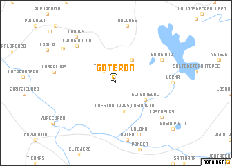 map of Goterón