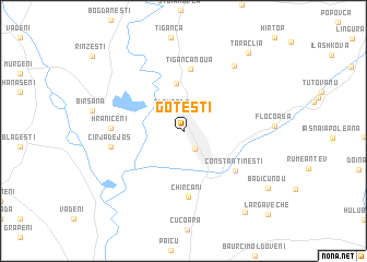 map of Goteşti