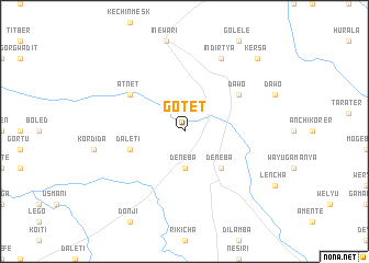 map of Gotet