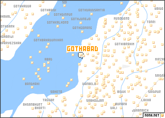 map of Goth Abād