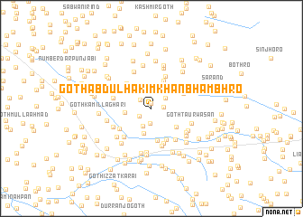 map of Goth Abdul Hakīm Khān Bhambhro