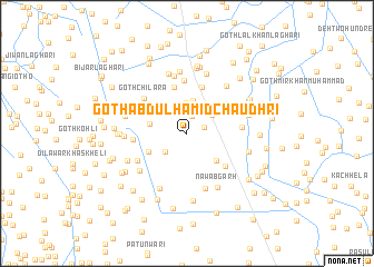 map of Goth Abdul Hamīd Chaudhri