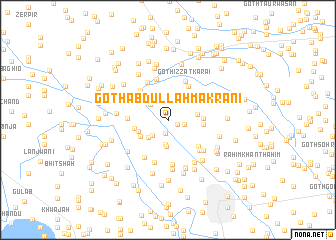 map of Goth AbdullāhMakrāni