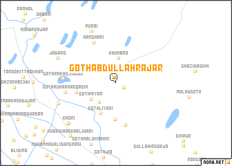 map of Goth Abdullāh Rājar