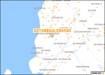 map of Goth Abdul Rahmān