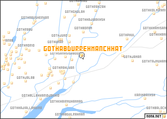 map of Goth Abdur Rehmān Chhat