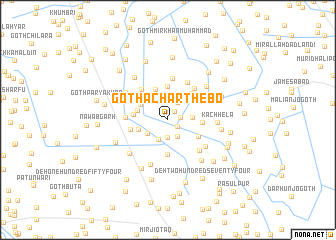 map of Goth Achār Thebo