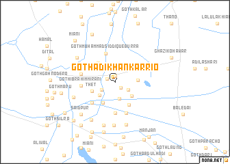 map of Goth Ādi Khān Karrio