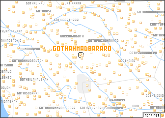 map of Goth Ahmad Barāro
