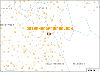 map of Goth Ahmad Faqīr Baloch