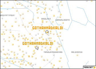 map of Goth Ahmad Kaloi
