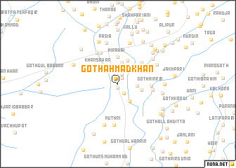 map of Goth Ahmad Khān