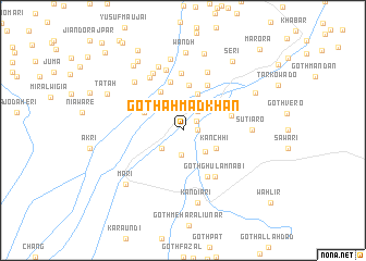 map of Goth Ahmad Khān