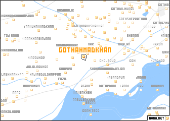 map of Goth Ahmad Khān