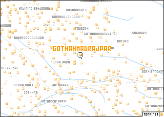 map of Goth Ahmad Rājpar