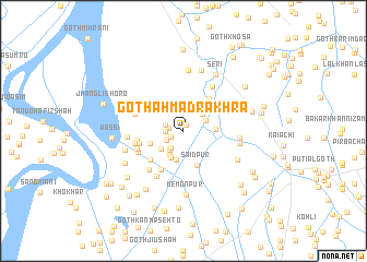 map of Goth Ahmad Rakhra