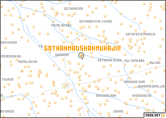 map of Goth Ahmad Shāh Muhājir