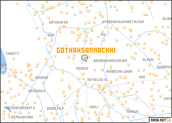 map of Goth Ahsān Māchhi