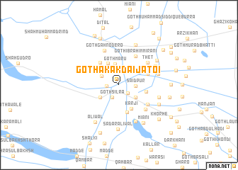 map of Goth Akakdai Jatoi