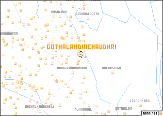 map of Goth Ālam Dīn Chaudhri