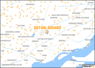 map of Goth Ālam Khān