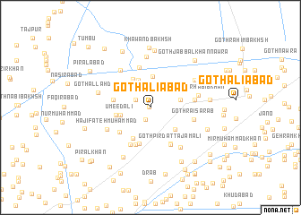 map of Goth Aliābād