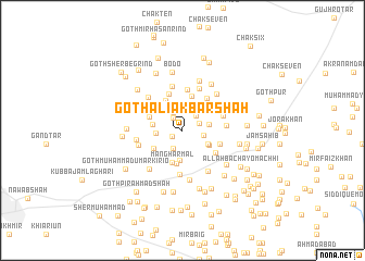 map of Goth Ali Akbar Shāh