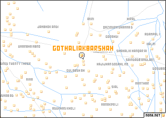 map of Goth Ali Akbar Shāh