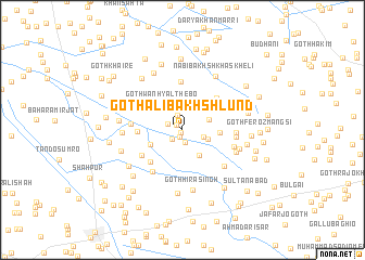 map of Goth Ali Bakhsh Lund