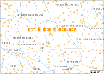 map of Goth Ali Bakhsh Panwhar