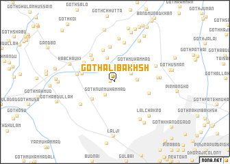 map of Goth Ali Bakhsh