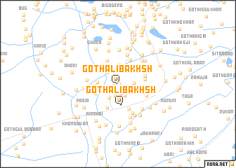 map of Goth Ali Bakhsh