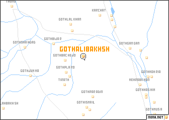 map of Goth Ali Bakhsh