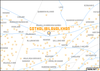 map of Goth Ali Bilāwal Khān