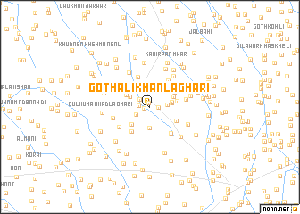 map of Goth Ali Khān Laghāri
