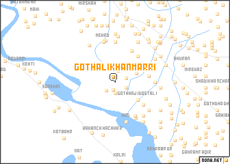 map of Goth Ali Khān Marri