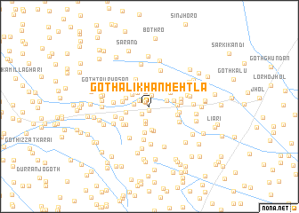 map of Goth Ali Khān Mehtla