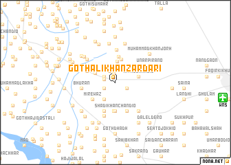 map of Goth Ali Khān Zardāri