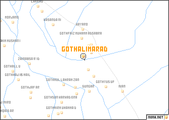 map of Goth Ali Marād