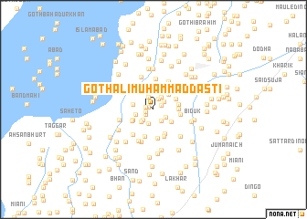 map of Goth Ali Muhammad Dasti