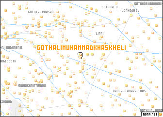 map of Goth Ali Muhammad Khaskheli