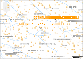 map of Goth Ali Muhammad Khāskheli