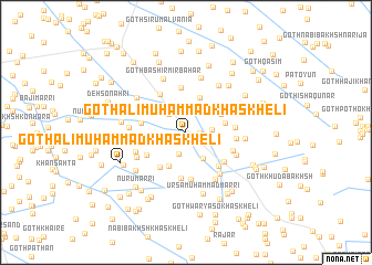 map of Goth Ali Muhammad Khāskheli