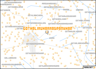 map of Goth Ali Muhammad Panwhar