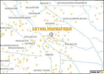 map of Goth Ali Murād Faqīr