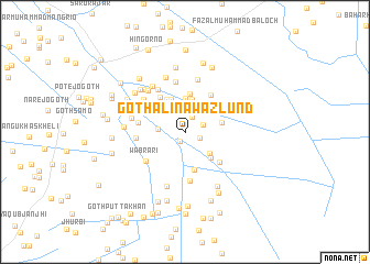 map of Goth Ali Nawāz Lund