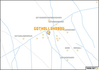 map of Goth Allāhābād