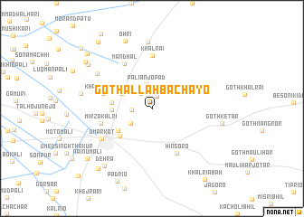 map of Goth Allāh Bachāyo