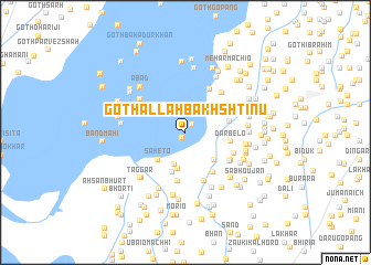 map of Goth Allāh Bakhsh Tinu